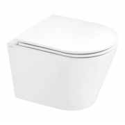Унітаз підвісний Qtap Scorpio безобідковий Ultra Quiet з сидінням Soft-close QT14332380AW Унітаз підвісний Qtap Scorpio безобідковий Ultra Quiet з сидінням Soft-close QT14332380AW